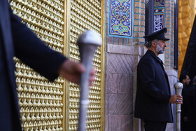 آیین سنتی اذن عزای امام حسین (ع) در حرم مطهر رضوی