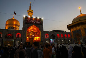 آیین سنتی اذن عزای امام حسین (ع) در حرم مطهر رضوی