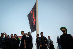  مراسم اهتزاز پرچم عزای حسینی