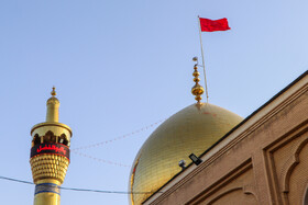 آیین تعویض پرچم حسینیه اعظم زنجان