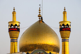 آیین تعویض پرچم حسینیه اعظم زنجان