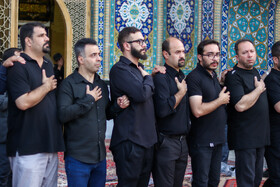 آیین تعویض پرچم حسینیه اعظم زنجان
