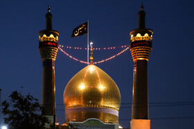 آیین تعویض پرچم حسینیه اعظم زنجان