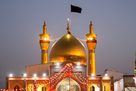 آیین تعویض پرچم حسینیه اعظم زنجان