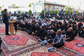 آیین تعویض پرچم حسینیه اعظم زنجان