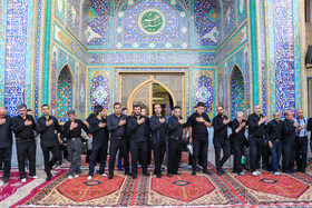 آیین تعویض پرچم حسینیه اعظم زنجان