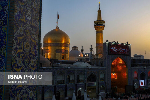 آیین سنتی اذن عزای امام حسین (ع) در حرم مطهر رضوی