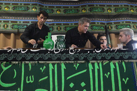 مراسم سنتی طشت گذاری در حسینیه آذری های مقیم کیش