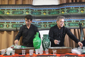مراسم سنتی طشت گذاری در حسینیه آذری های مقیم کیش