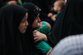 سوگواره شیرخوارگان حسینی در حرم مطهر رضوی - مشهد