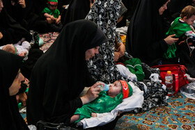 سوگواره شیرخوارگان حسینی در حرم مطهر رضوی - مشهد