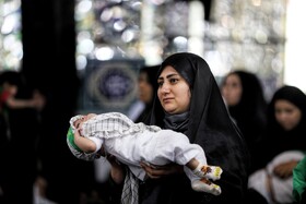 حضور پررنگ مادران بجنوردی در همایش شیرخوارگان حسینی