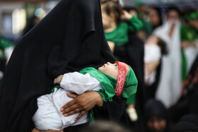 حضور پررنگ مادران بجنوردی در همایش شیرخوارگان حسینی