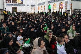 مراسم شیرخوارگان حسینی در مصلی رشت