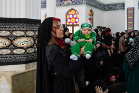 مراسم شیرخوارگان حسینی در مصلی رشت
