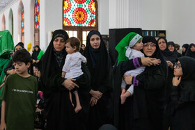 مراسم شیرخوارگان حسینی در مصلی رشت