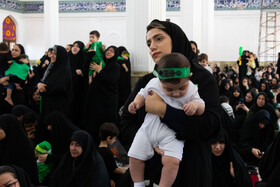 مراسم شیرخوارگان حسینی در مصلی رشت
