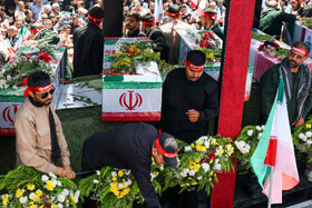 تشییع پیکر مطهر ۱۵ شهید جنایت رژیم صهیونیستی - مشهد