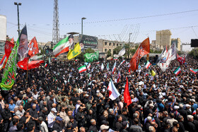 تشییع پیکر مطهر ۱۵ شهید جنایت رژیم صهیونیستی - مشهد