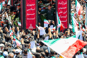 تشییع پیکر مطهر ۱۵ شهید جنایت رژیم صهیونیستی - مشهد