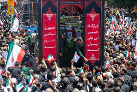 تشییع پیکر مطهر ۱۵ شهید جنایت رژیم صهیونیستی - مشهد