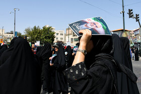 تشییع پیکر مطهر ۱۵ شهید جنایت رژیم صهیونیستی - مشهد
