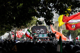 تشییع پیکر مطهر ۱۵ شهید جنایت رژیم صهیونیستی - مشهد