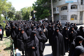 تشییع پیکر شهید مهدی قهرمانی از شهدای تجاوز رژیم صهیونسیتی در اردبیل
