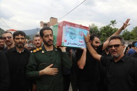 تشییع  شهید مظلوم وطن؛ آروین محمدی کتی‌لته در شهرستان سوادکوه -مازندران