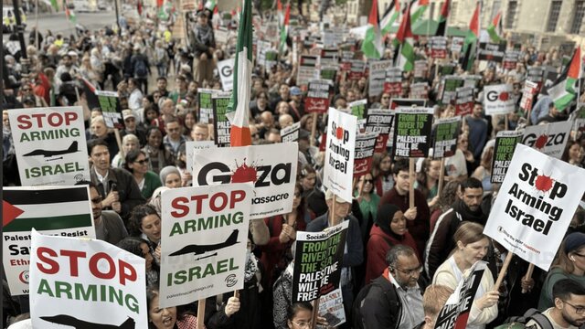 راهپیمایی در نیویورک در حمایت از غزه و محکومیت جنگ نسل‌کشی رژیم صهیونیستی