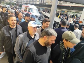 حضور ظریف در مراسم تشییع پیکرهای شهدای اقتدار ایران