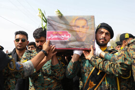 تشییع شهید مدافع وطن سرگرد صالح بناء هنزایی - یزد