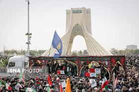 بازتاب گسترده مراسم تشییع شهدای اقتدار ایران در رسانه‌های جهان