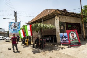 تشییع پیکر مطهر شهید«محمد حیدری» در روستای قادیکلای بزرگ قائمشهر
