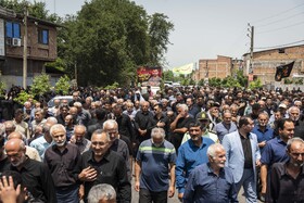 تشییع پیکر مطهر شهید«محمد حیدری» در روستای قادیکلای بزرگ قائمشهر