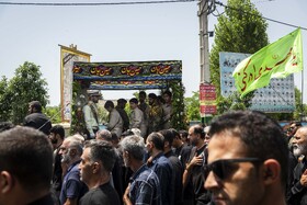 تشییع پیکر مطهر شهید«محمد حیدری» در روستای قادیکلای بزرگ قائمشهر