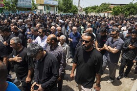 تشییع پیکر مطهر شهید«محمد حیدری» در روستای قادیکلای بزرگ قائمشهر