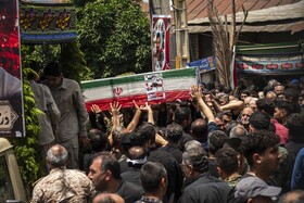 تشییع پیکر مطهر شهید«محمد حیدری» در روستای قادیکلای بزرگ قائمشهر