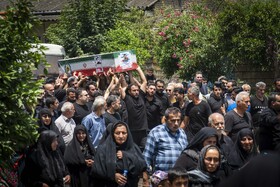 تشییع پیکر مطهر شهید«محمد حیدری» در روستای قادیکلای بزرگ قائمشهر