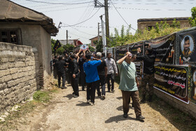 تشییع پیکر مطهر شهید«محمد حیدری» در روستای قادیکلای بزرگ قائمشهر