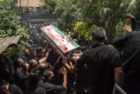 تشییع پیکر مطهر شهید«محمد حیدری» در روستای قادیکلای بزرگ قائمشهر