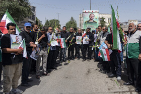 تشییع پیکر مطهر شهید رمضانعلی چوبداری در روستای اغلان‌تپه