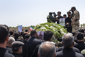تشییع پیکر مطهر شهید رمضانعلی چوبداری در روستای اغلان‌تپه