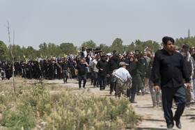 تشییع پیکر مطهر شهید رمضانعلی چوبداری در روستای اغلان‌تپه