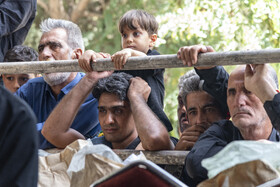 تشییع پیکر مطهر شهید رمضانعلی چوبداری در روستای اغلان‌تپه