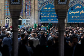 مراسم تشییع پیکر دکتر محمدمهدی طهرانچی در حرم حضرت عبدالعظیم حسنی (ع)