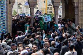 مراسم تشییع پیکر دکتر محمدمهدی طهرانچی در حرم حضرت عبدالعظیم حسنی (ع)