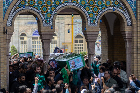 مراسم تشییع پیکر دکتر محمدمهدی طهرانچی در حرم حضرت عبدالعظیم حسنی (ع)