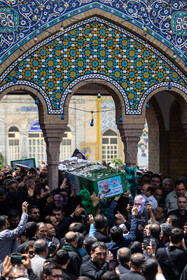 مراسم تشییع پیکر دکتر محمدمهدی طهرانچی در حرم حضرت عبدالعظیم حسنی (ع)