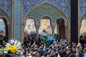 مراسم تشییع پیکر دکتر محمدمهدی طهرانچی در حرم حضرت عبدالعظیم حسنی (ع)